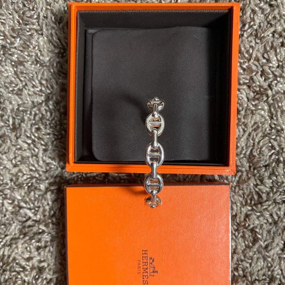 Hermès silver bracelet